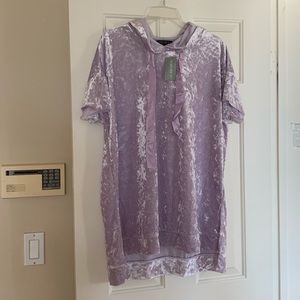 NWT velvet hoodie 1x